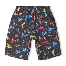 恐竜総柄5分丈ハーフパンツ