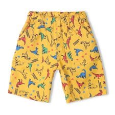 恐竜総柄5分丈ハーフパンツ