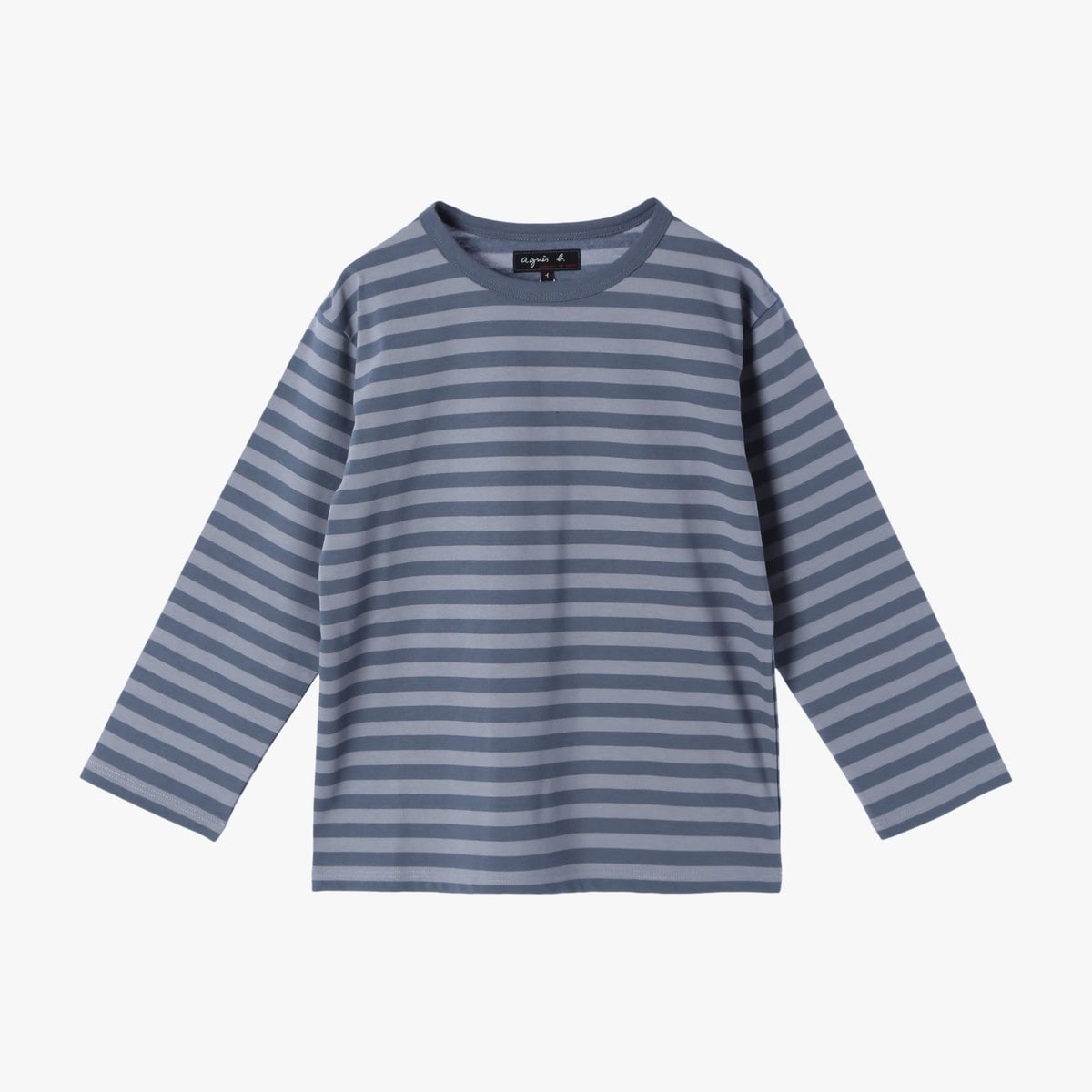 細ボーダー コットン 七分袖 Tシャツ ”Lil Cool” | アニエスベーファム
