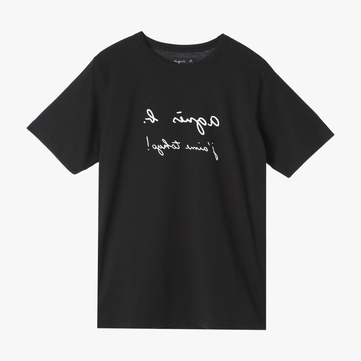 ロゴ メッセージ プリント コットン 半袖 Tシャツ ”J'aime Tokyo