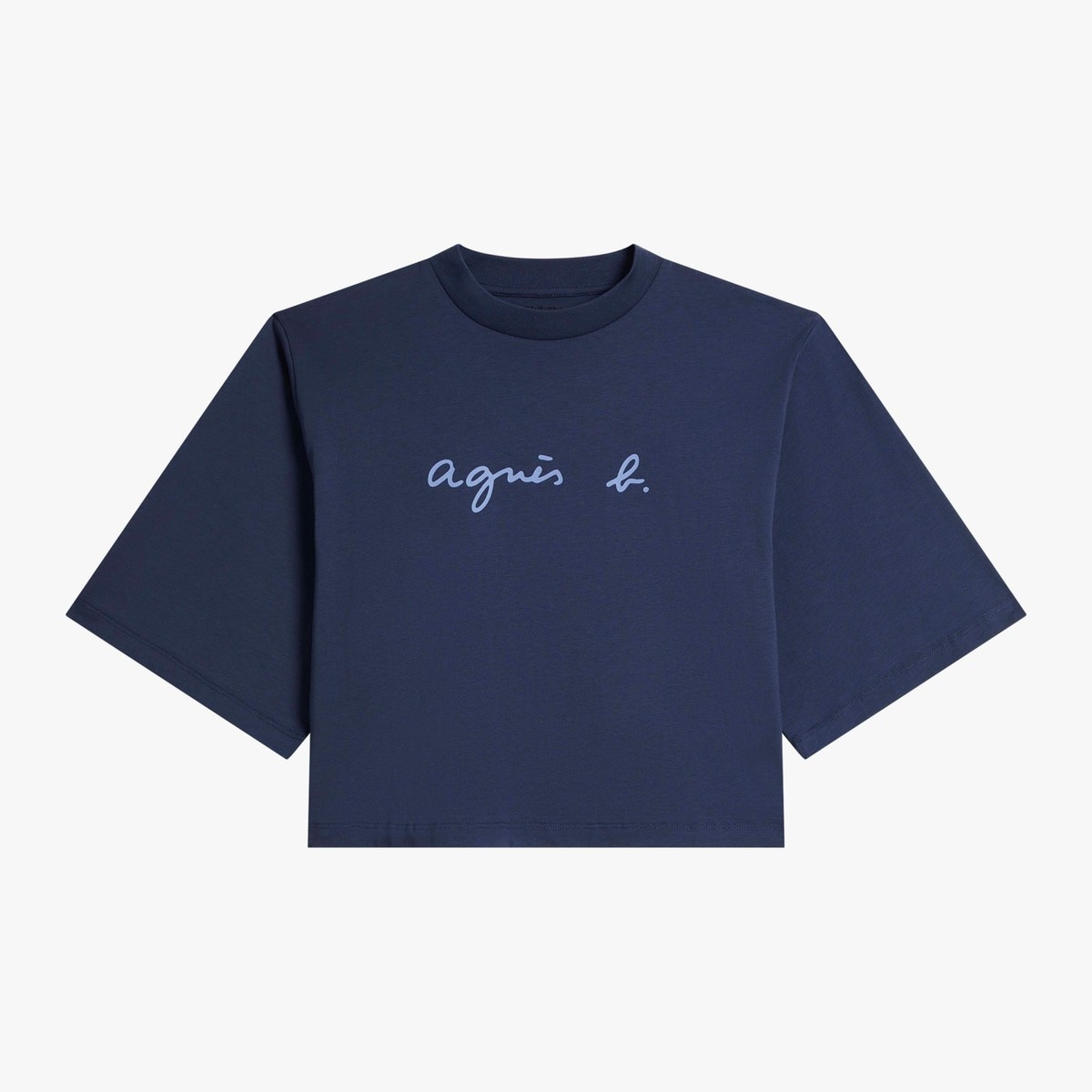 ロゴ コットン 5分袖 Tシャツ ”Yoko” | アニエスベーファム(agnes b