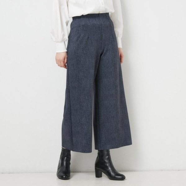 【ストレッチ／日本製】プレシャスワイドパンツ