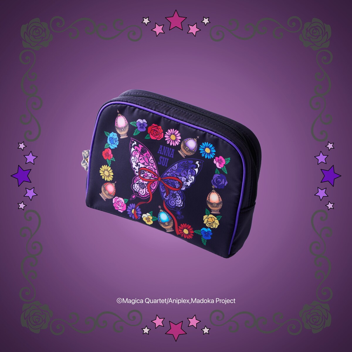ANNA SUI×魔法少女まどか☆マギカ ポーチ 魔法少女柄 | ANNA SUI ×魔法