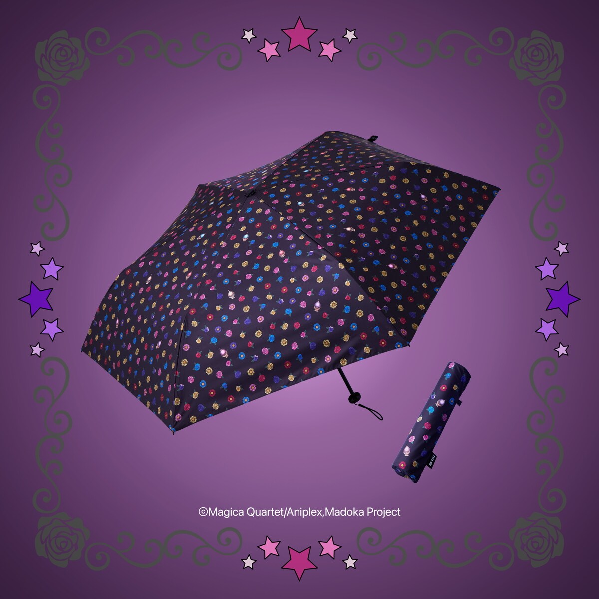 ANNA SUI×魔法少女まどか☆マギカ 晴雨兼用折りたたみ傘 ソウルジェム